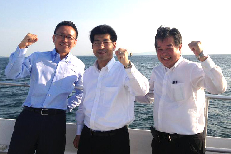 伊藤渉衆議院議員、小島丈幸県議とともに、三河湾に浮かぶ離島、篠島に行ってまいりました