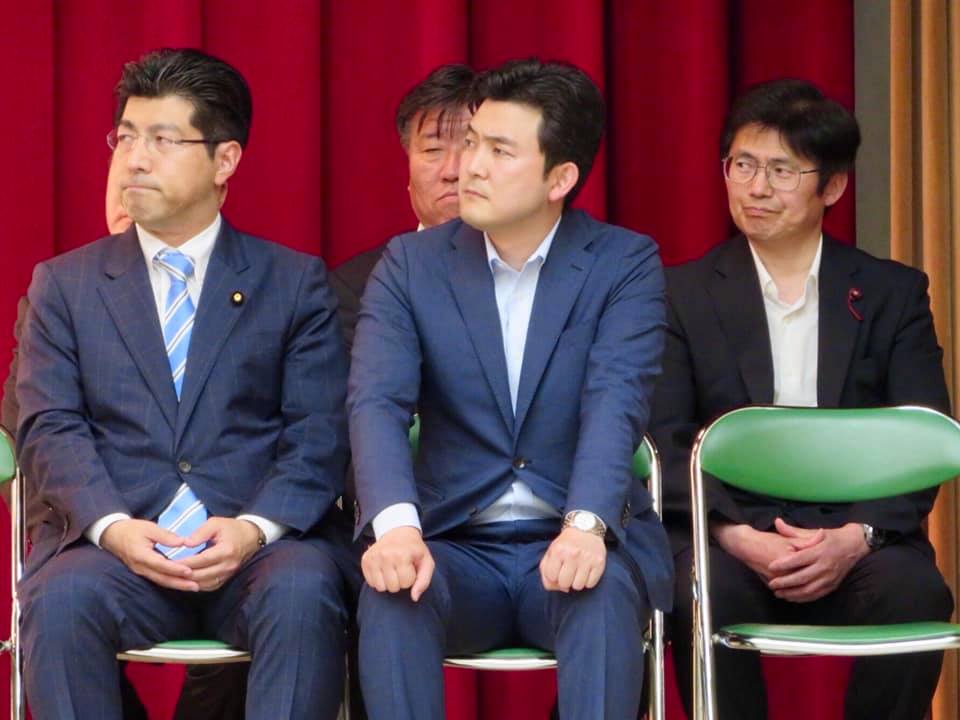 「名古屋港の未来を語る会」に安江のぶお候補予定者とともに出席