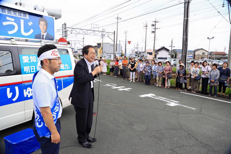 斉藤選対委員長に応援に駆けつけていただきました。