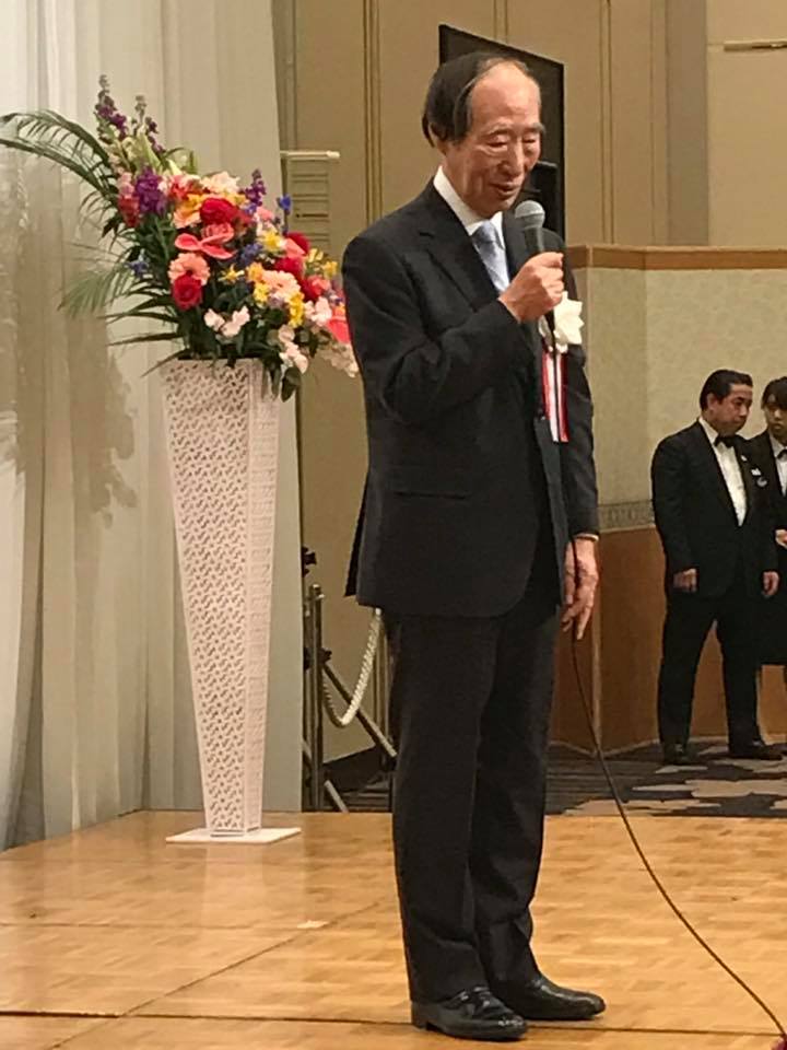 坂口元厚生労働大臣（私の後援会長）が激励のご挨拶