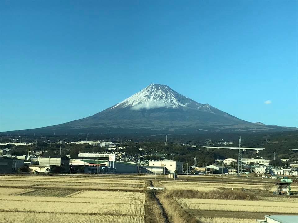 1月2日、上京途上、富士を仰ぐ。快晴なり。