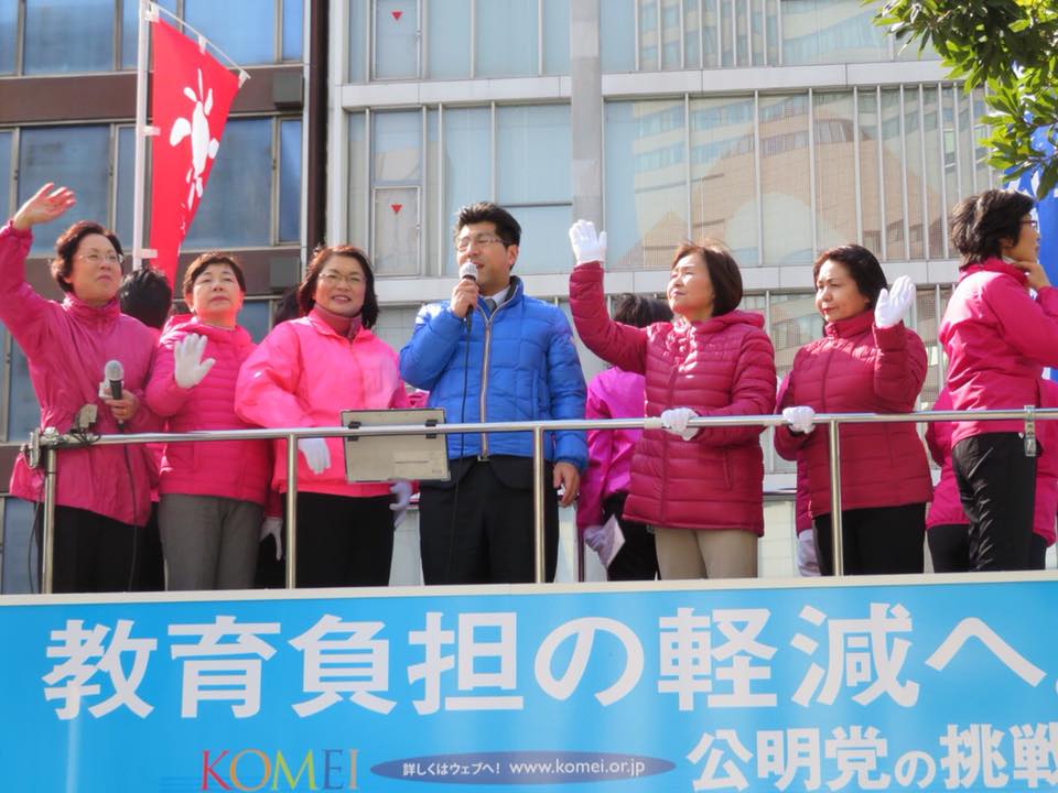 党愛知県本部女性局（小林祥子副代表・長谷川由美子局長）による街頭演説会