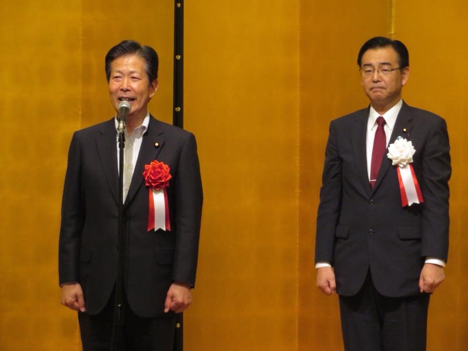 山口那津男公明党代表と太田昌孝衆議院議員