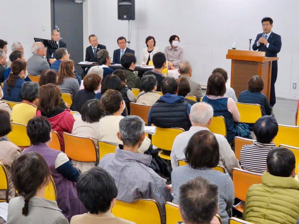 愛知県岡崎市で公明党支部会に出席