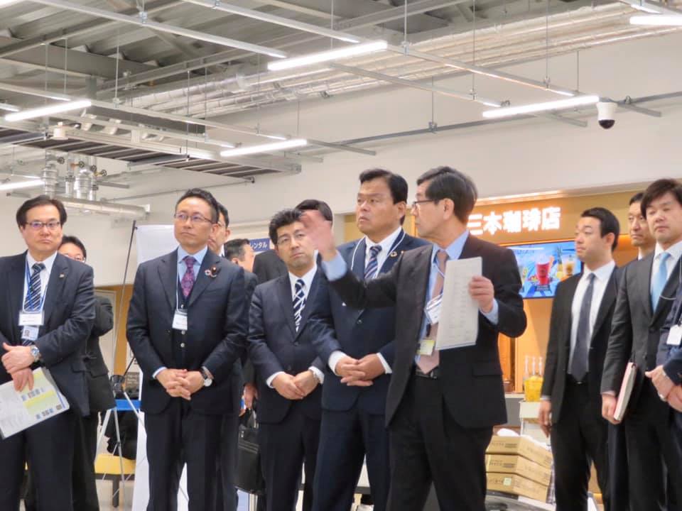 赤羽一嘉国土交通大臣が愛知県の中部国際空港、県営名古屋空港を視察