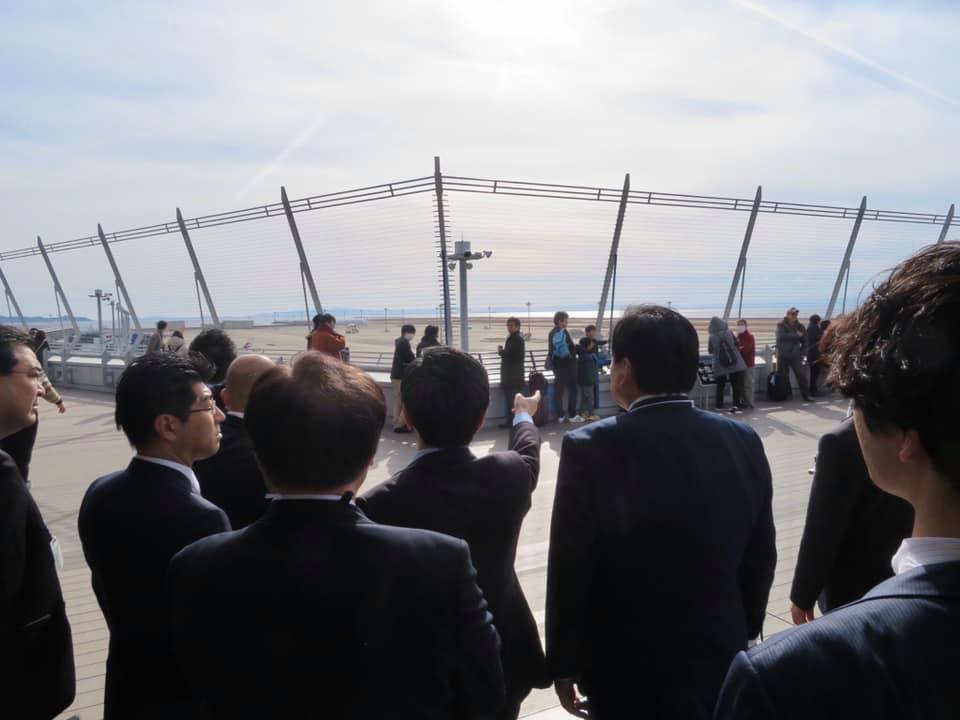 赤羽一嘉国土交通大臣が愛知県の中部国際空港、県営名古屋空港を視察