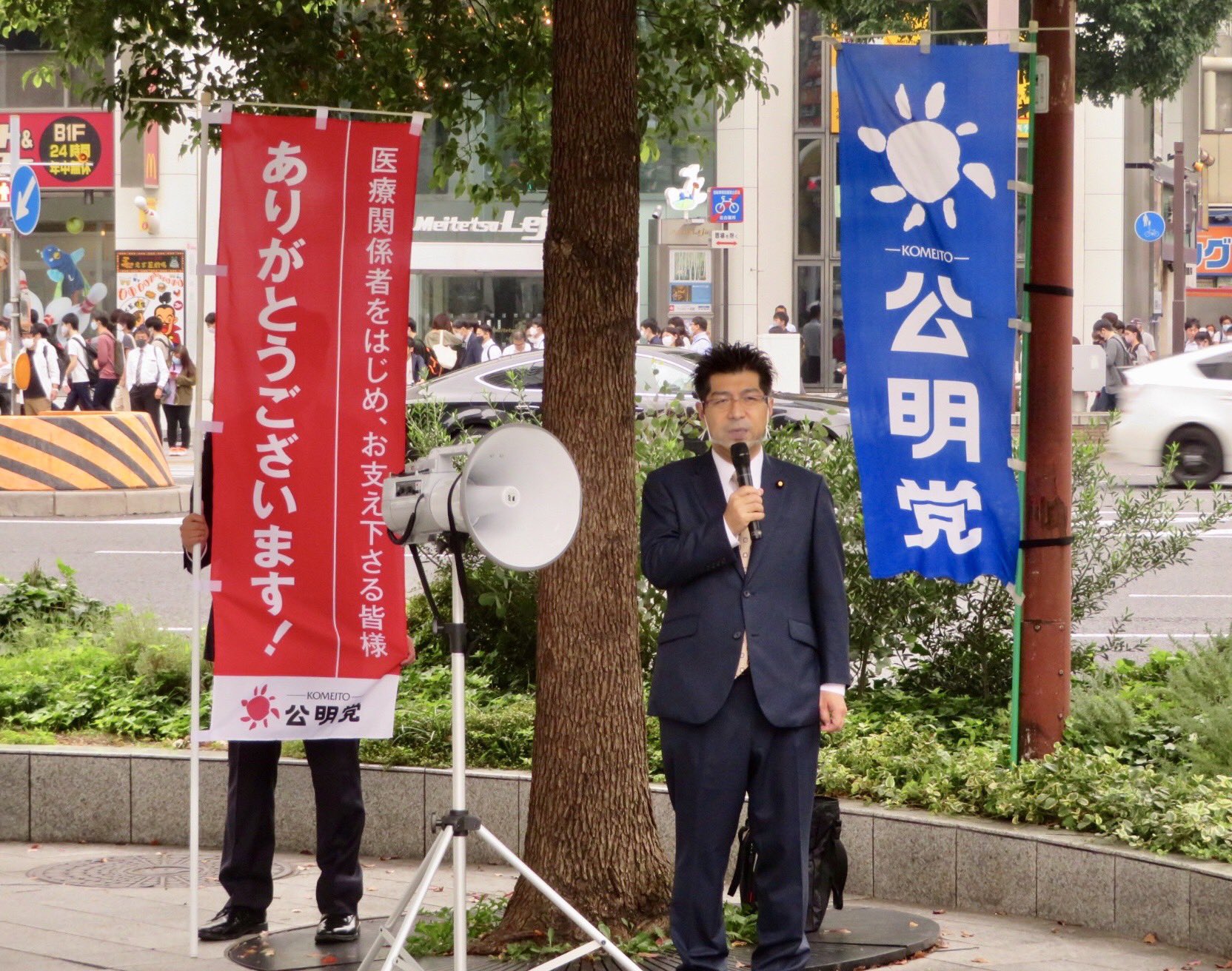 名古屋駅周辺での街頭演説