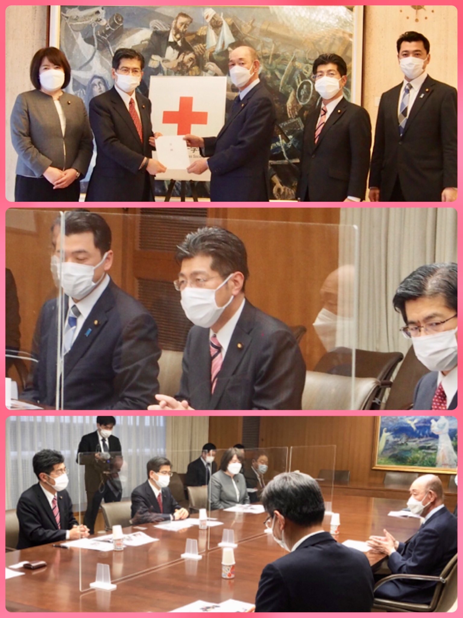 日本赤十字社に救援金を寄託
