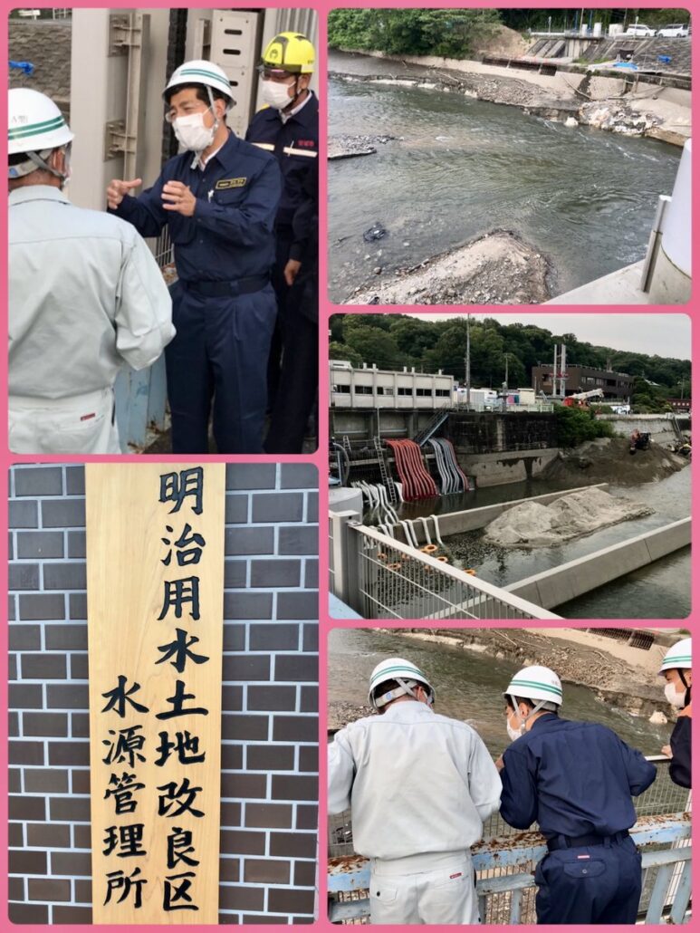 明治用水の復旧を急ぐとともに：明治用水の復旧を急ぐとともに、農工業