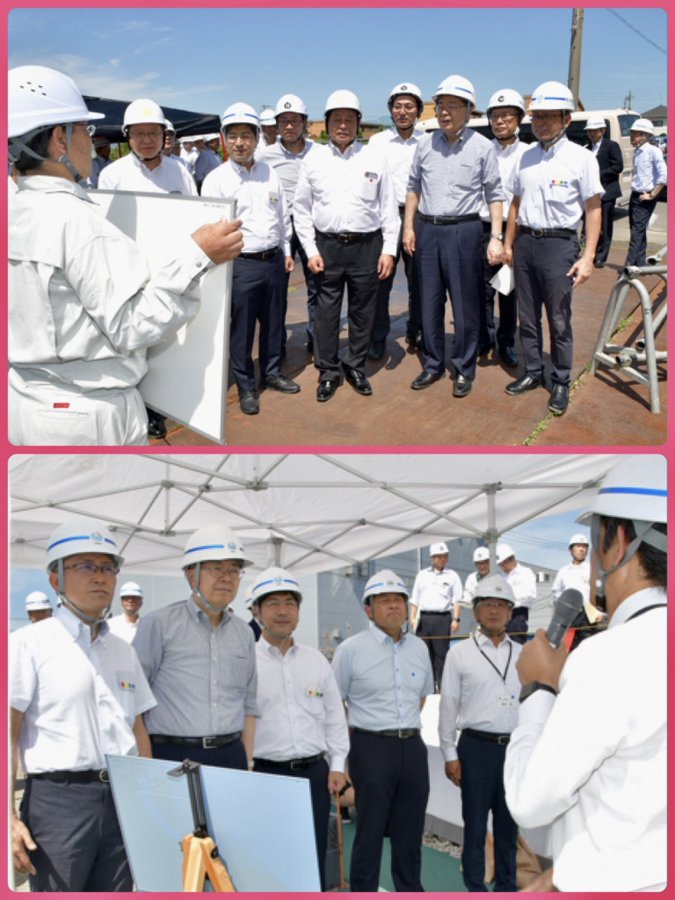 斉藤国土交通大臣が江南市、大口町、犬山市を訪問
