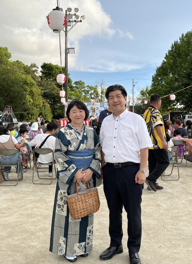 岡崎学区の夏祭りに