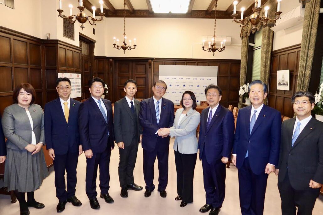 特別国会初日、石破茂総理が就任ご挨拶に：特別国会初日、改めて