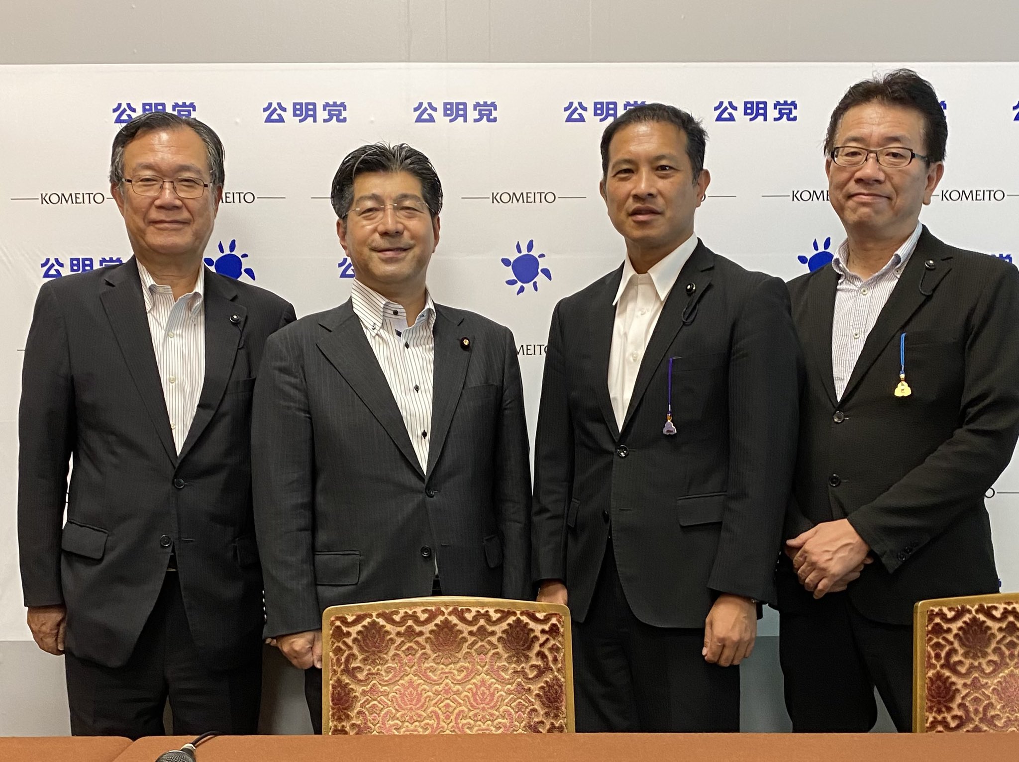 愛知県議の代表が中野国土交通大臣、加藤財務大臣に道路、河川・海岸、港湾の整備、国土強靭化について要望