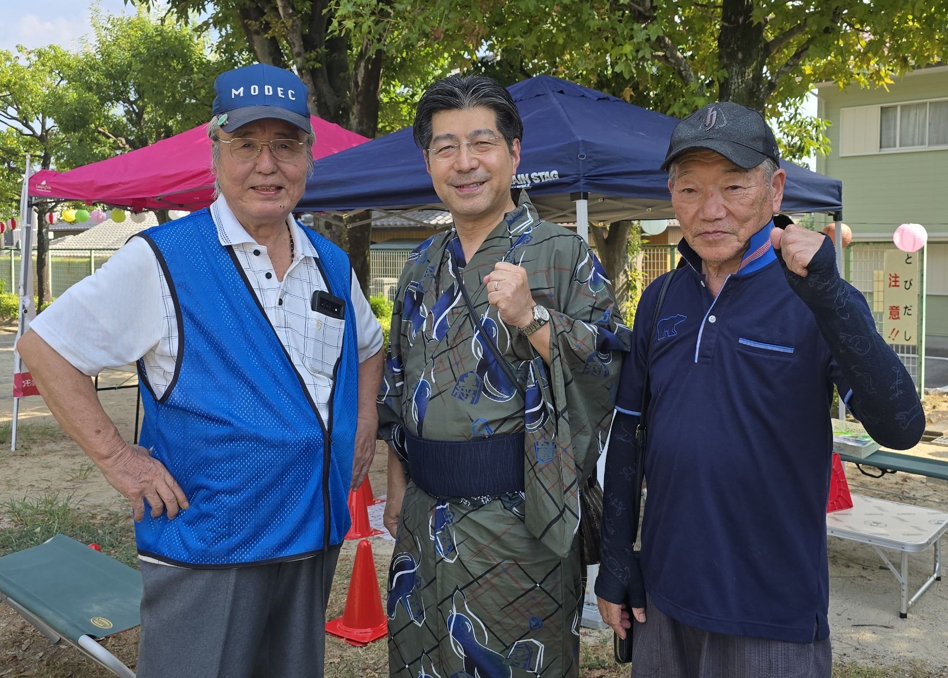 小豆坂学区内くじら映画祭や不吹町のお祭りに