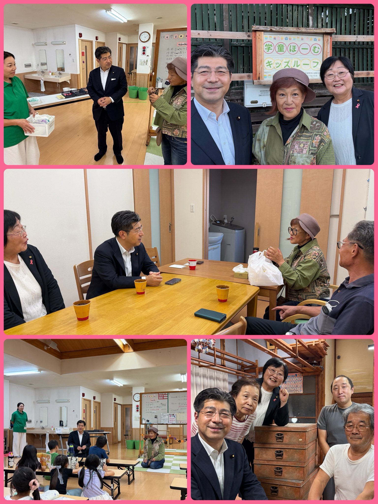 常滑市内を 加藤よし子 市議と訪問対話