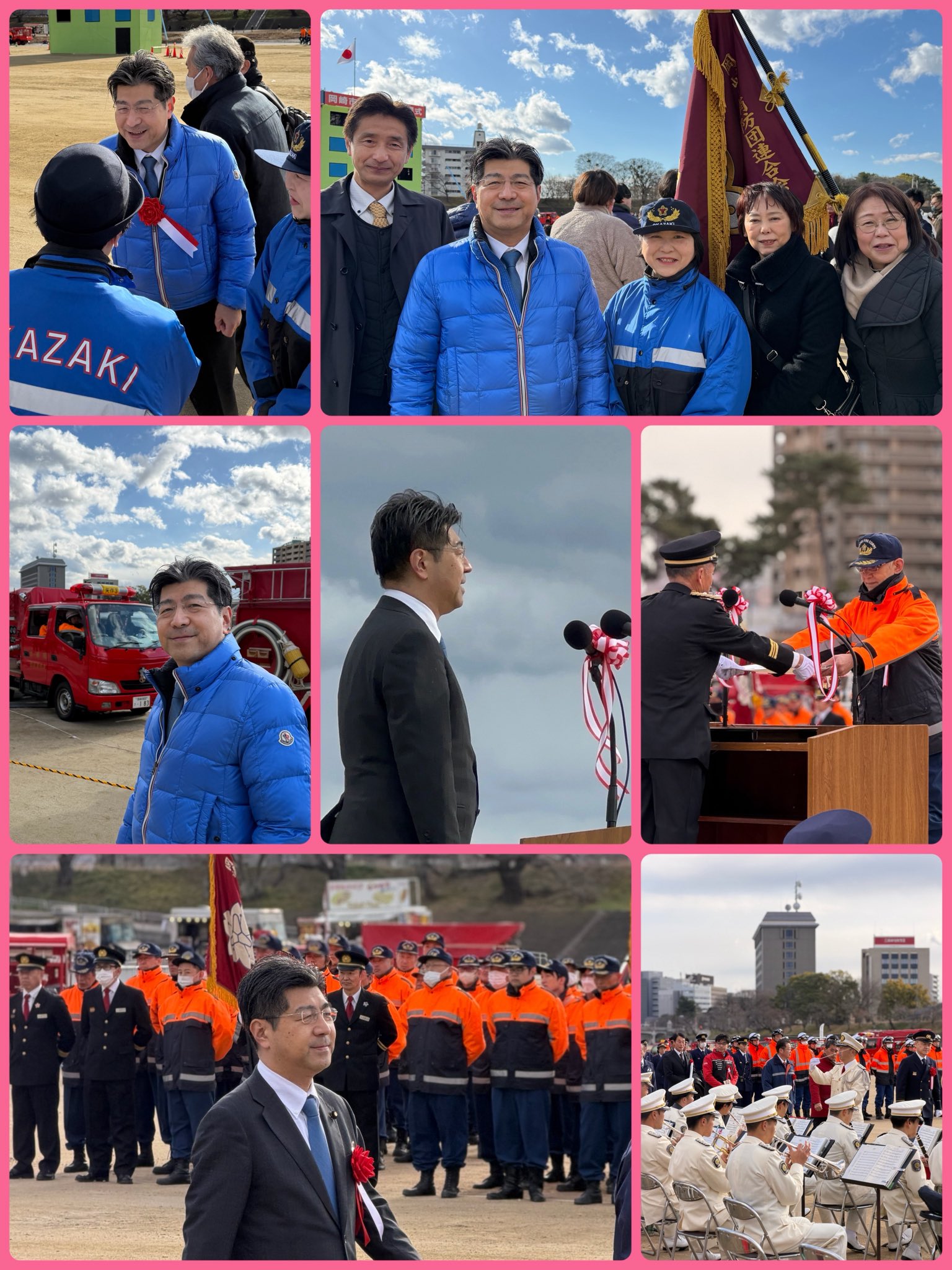 岡崎市消防出初・観閲式に