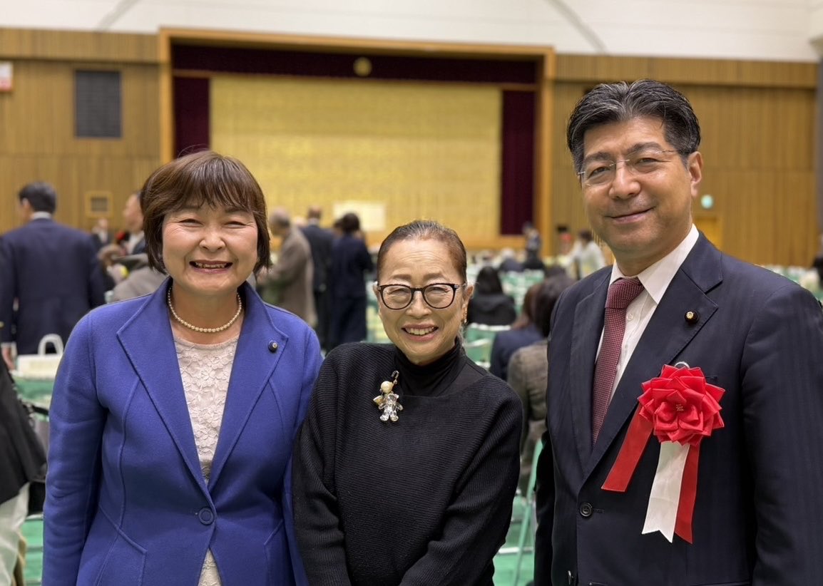 大治町の町制50周年の記念式典に