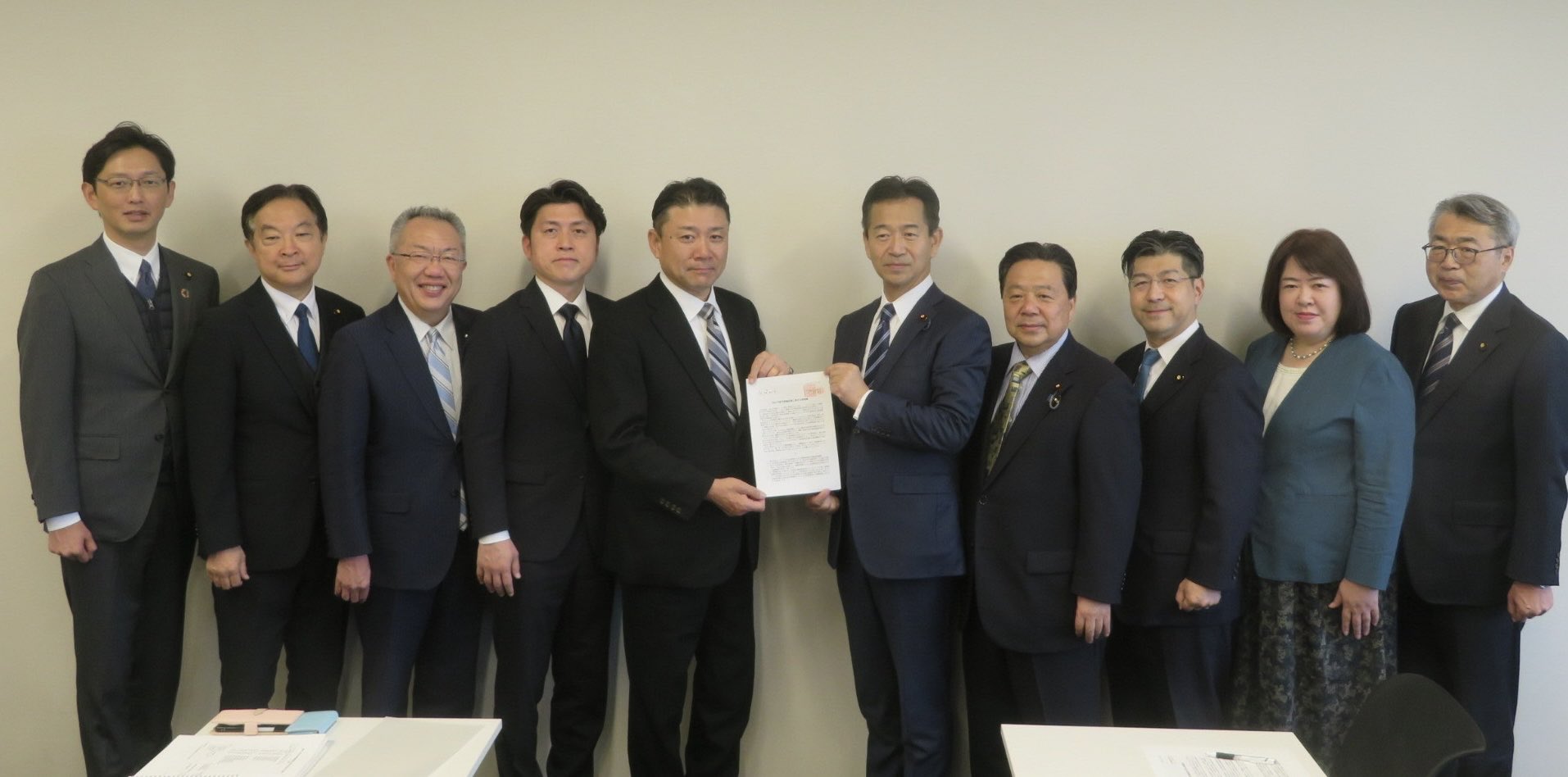 労働組合・連合の神保正史・新事務局長はじめ新役員の皆様より要望