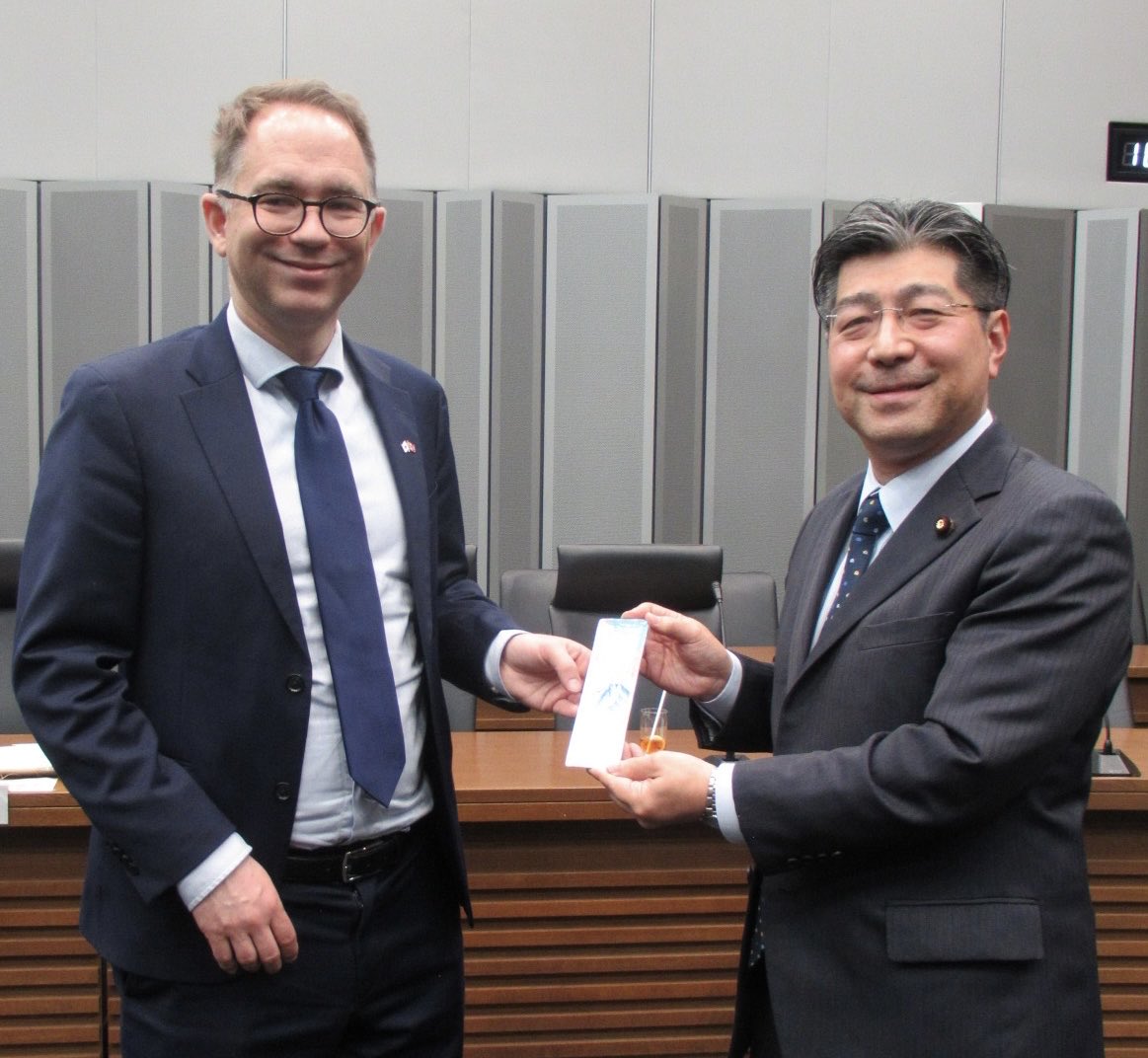 ノルウェー王国国会議員団のモールラン団長を歓迎