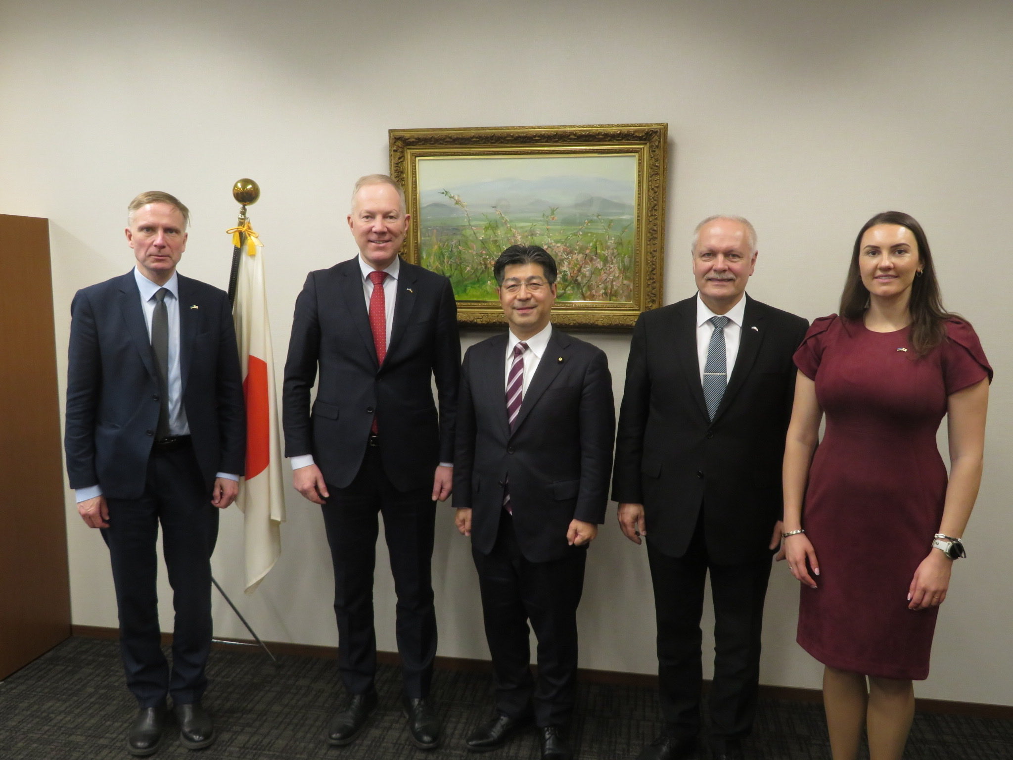 エストニア🇪🇪の国会外務委員会よりミフケルソン委員長はじめ委員の皆様・在京大使を参議院外交防衛委員長としてお迎え