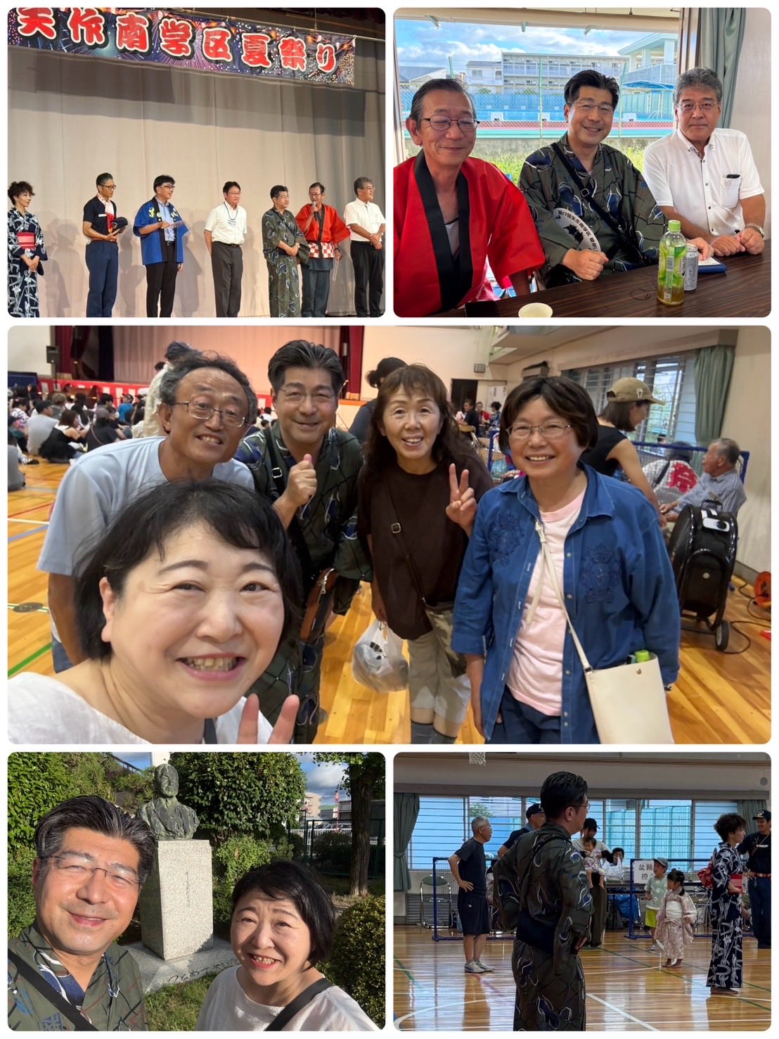 岡崎市の矢作南学区の盆踊りに伺い、ご挨拶