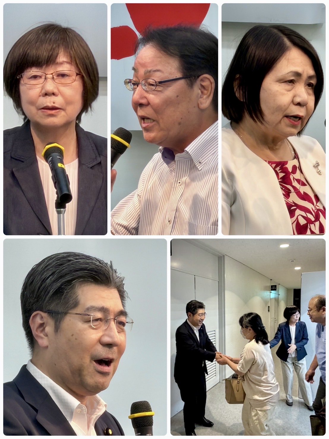 安城支部の党員の皆様のもとへ